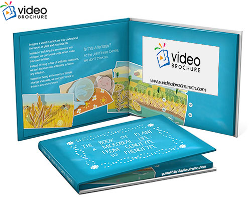 Hardcover video brochure