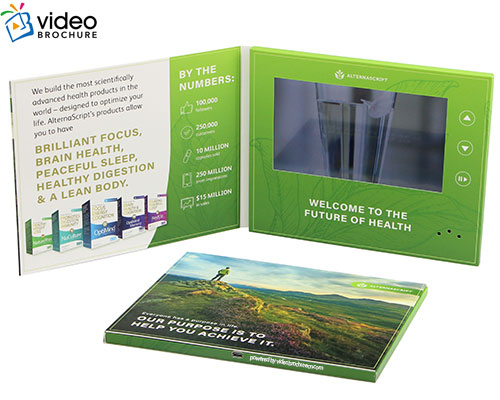 Softcover video brochure