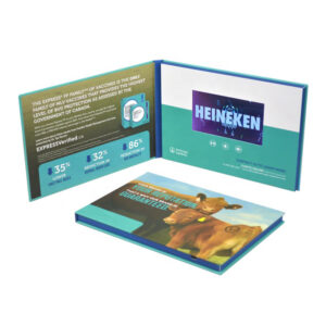 younger 5 inch hard cover video brochure