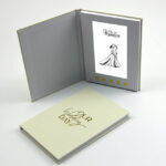 High quality hard cover 7 inch screen video brochure for wedding