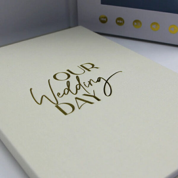 High quality hard cover 7 inch screen video brochure for wedding - Image 4