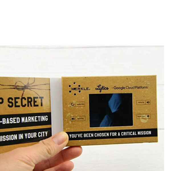 High quality 2.4 inch video business greeting card - Image 2