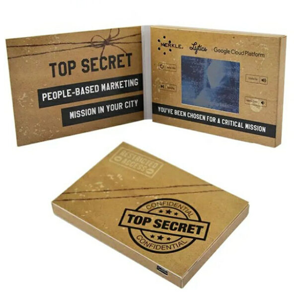 High quality 2.4 inch video business greeting card - Image 1
