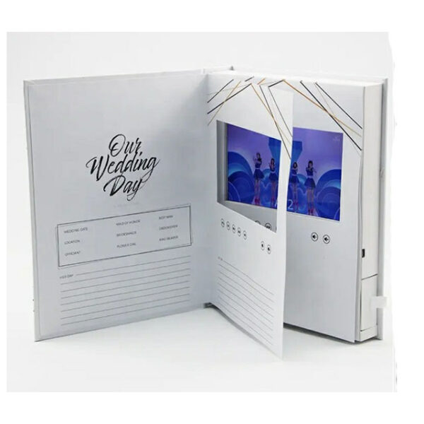 7 inch IPS screen video brochure for baby memory album - Image 1