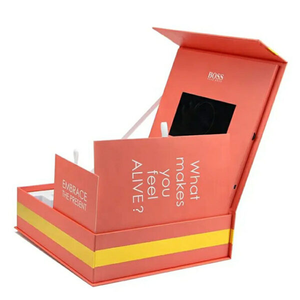 Custom 7 inch LCD display gift video player box with thanks card - Image 6