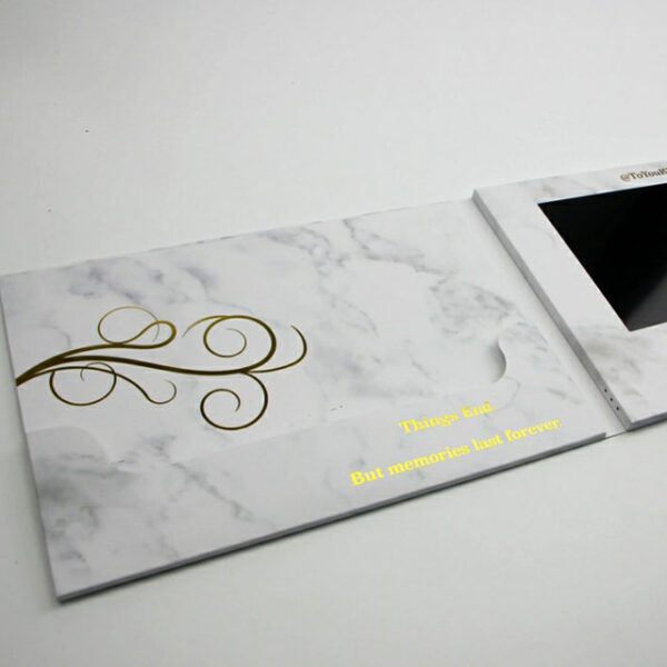 Wholesale A5 size 7 inch HD screen video brochure for party - Image 2