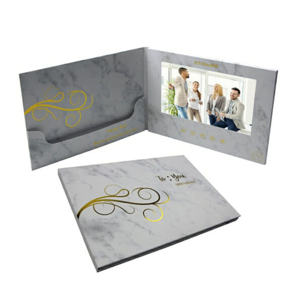 Wholesale A5 size 7 inch HD screen video brochure for party - Image 1