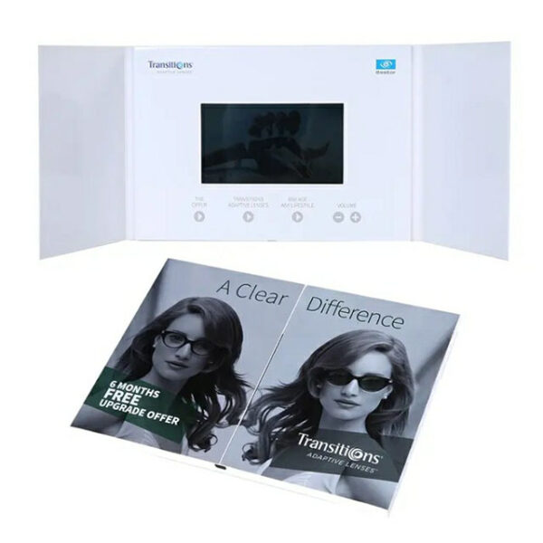 Double opening and closing 4.3 inch HD screen video brochure book - Image 1
