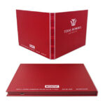 High quality hard cover special red color 7inch screen video brochures card - Image 7