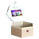 Hexagon 7 inch LCD display gift box video packaging box - Image 2