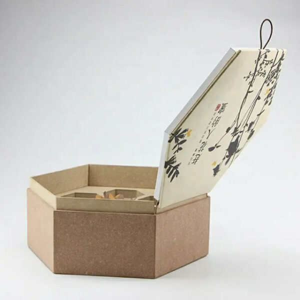 Hexagon 7 inch LCD display gift box video packaging box - Image 4