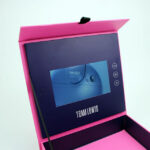 Hot Promotion pink new advertising invitation with LCD screen video box - Image 3