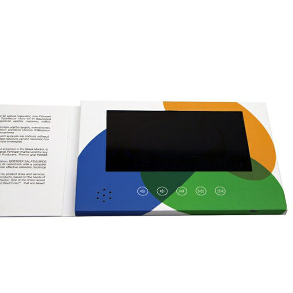 New design 7 inch screen video brochure for meeting party wedding gifts - Image 3