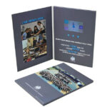 Soft cover A4 size 4.3 inch HD screen video brochure book