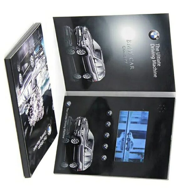 custom A5 size 7 inch digital LCD HD screen video brochure book - Image 2