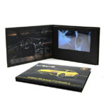 New arrival soft cover 7 inch screen video brochure for car advertising