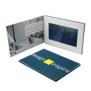 wholesale custom 7 inch digital LCD HD video brochue with soft cover